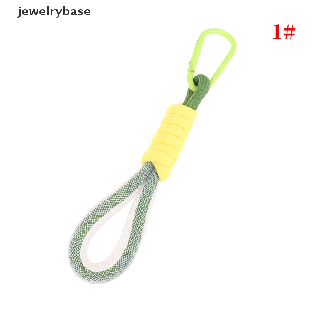 (jewelrybase) Tali Lanyard Mesh Kepang Fluorescent Untuk Gantungan Kunci / Handphone / Tas