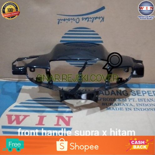 WIN - BATOK KEPALA DEPAN SUPRA X 100 CAKRAM WARNA HITAM