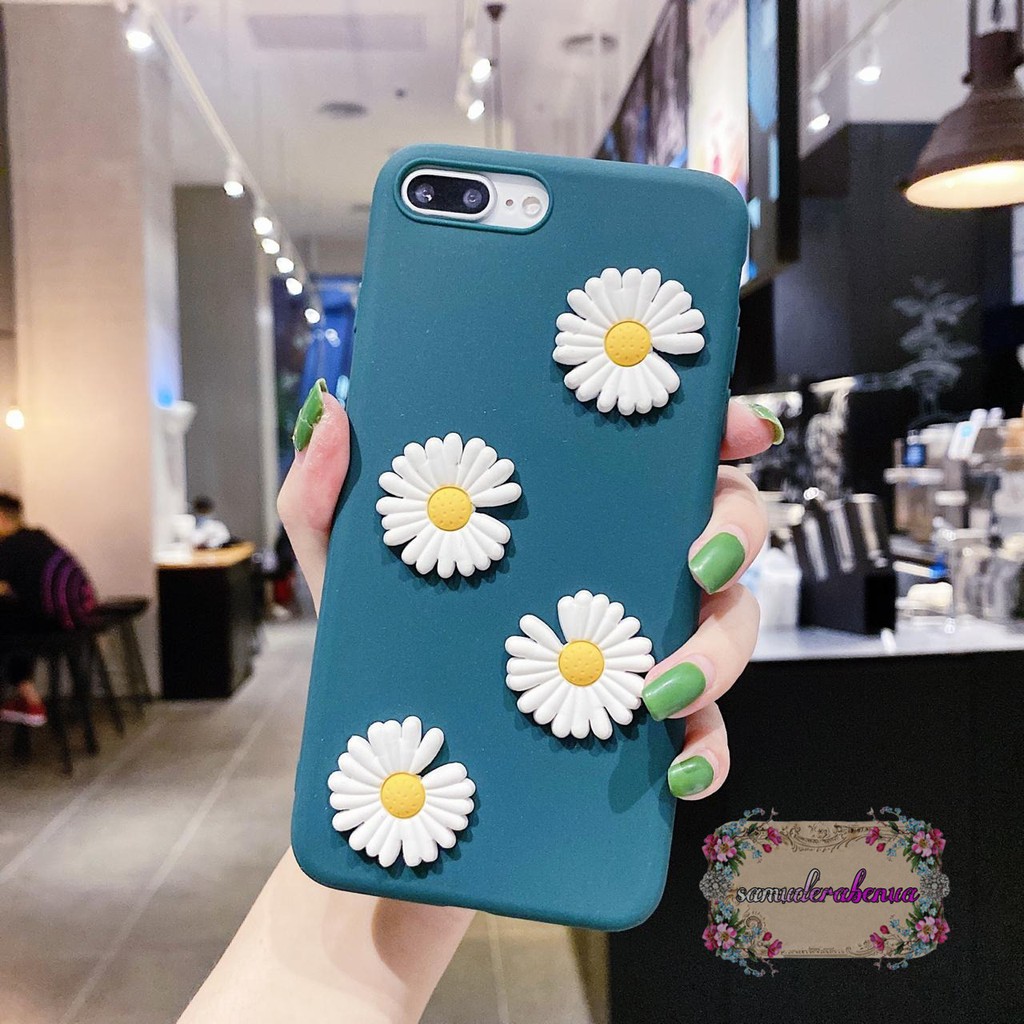 SOFTCASE BUNGA TIMBUL IPHONE 5G 5S 6G 6S 7G 8G SE 2020 6G+ 7G+ 8G+ X XS XR 11 12 MINI PRO MAX  SB336