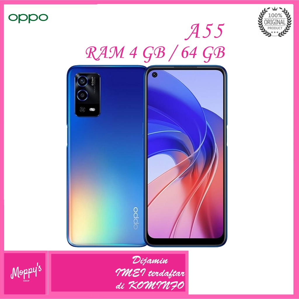 OPPO A55 4G 4/64GB GARANSI RESMI
