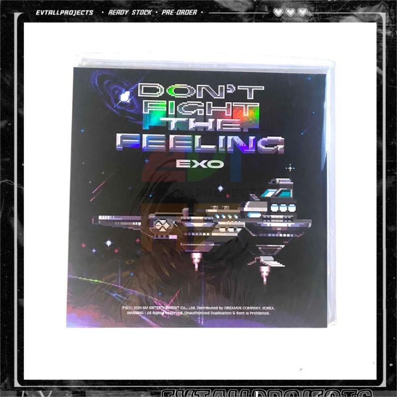 READY STOCK SEALED EXO DON'T FIGHT THE FEELING LP VER ALBUM