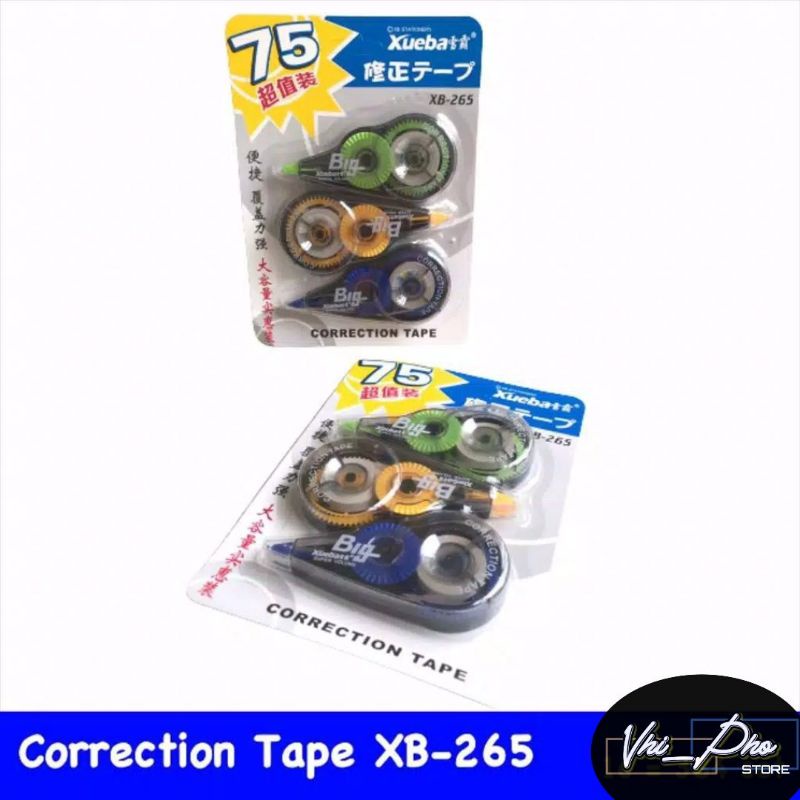 

Correction tape XB-265 /tipe x roll (isi 3)
