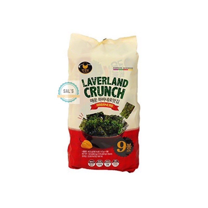 

Rumput Laut Korean Seaweed Manjun Laverland Crunch Habanero