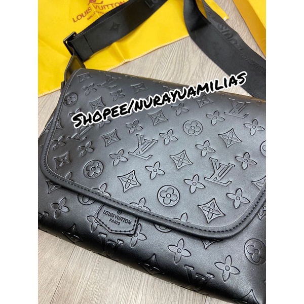 tas selempang pria louis Vuitton kulit asli import mesengger bag men lv