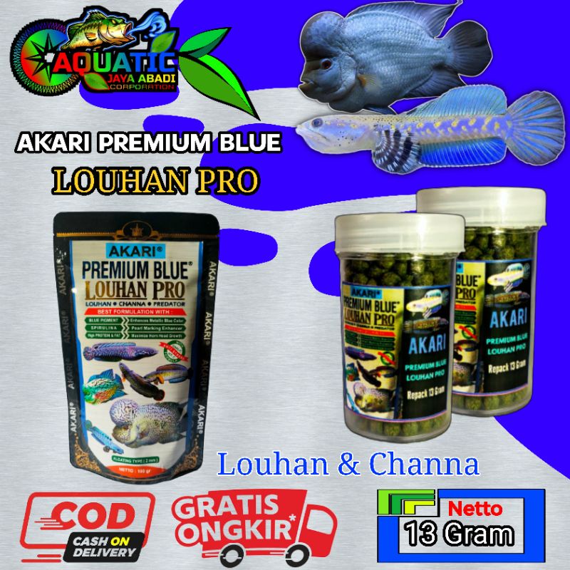 Pelet Akari Premium Blue LOUHAN PRO 13 Gram