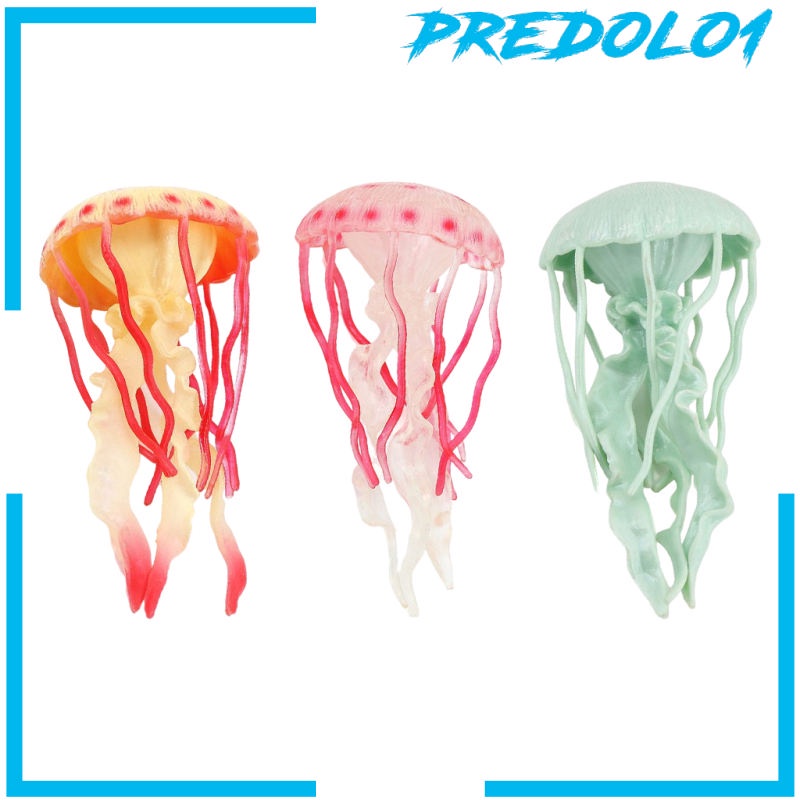 [PREDOLO1] 3pcs Jellyfish Model Early Education Lifelike Science Educational Toys Tools