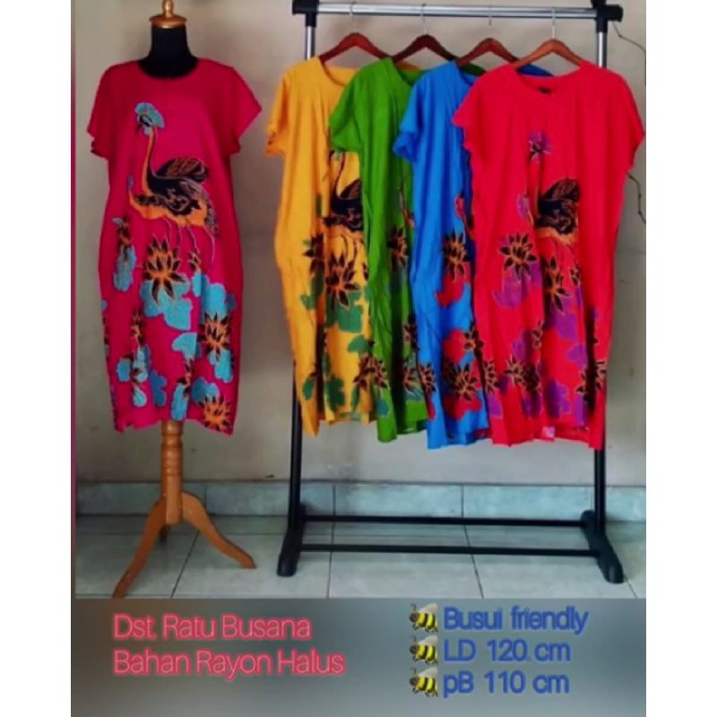 Daster batik ratu busana not hap kencana ungu yulia kencana oleh oleh jogja