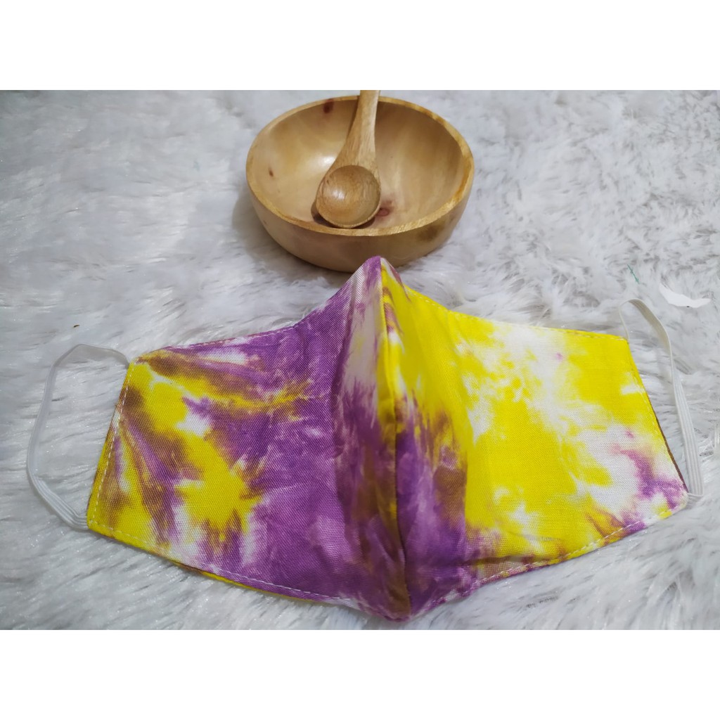 TERMURAH MASKER KAIN KATUN TIE DYE