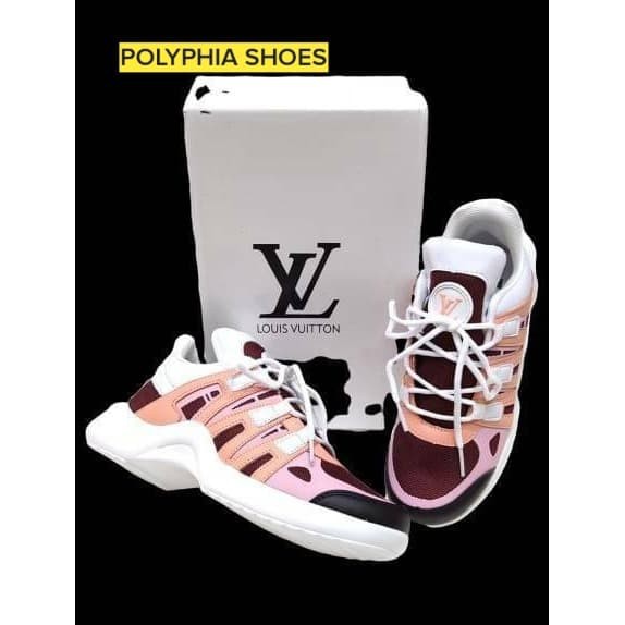 SEPATU LOUIS VUITTON ARCLIGHT PINK GRADE ORIGINAL / SEPATU WANITA RUNNING