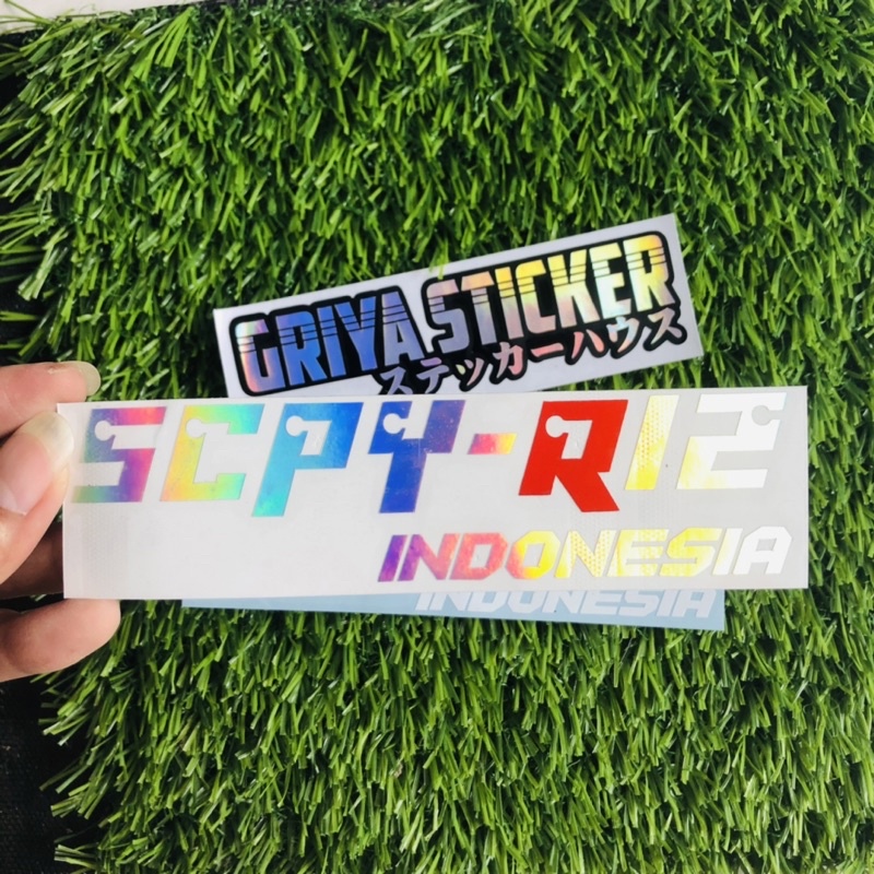 Cutting Sticker SCPY-R12 INDONESIA stiker scoopy R12 viral