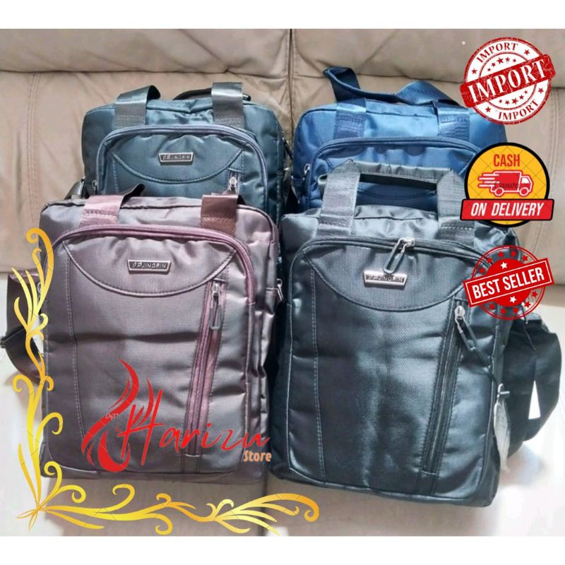 Tas Kerja Kuliah Laki Pria Tas Slempang Samping Keren Tas Kuliah Cowok Import Murah