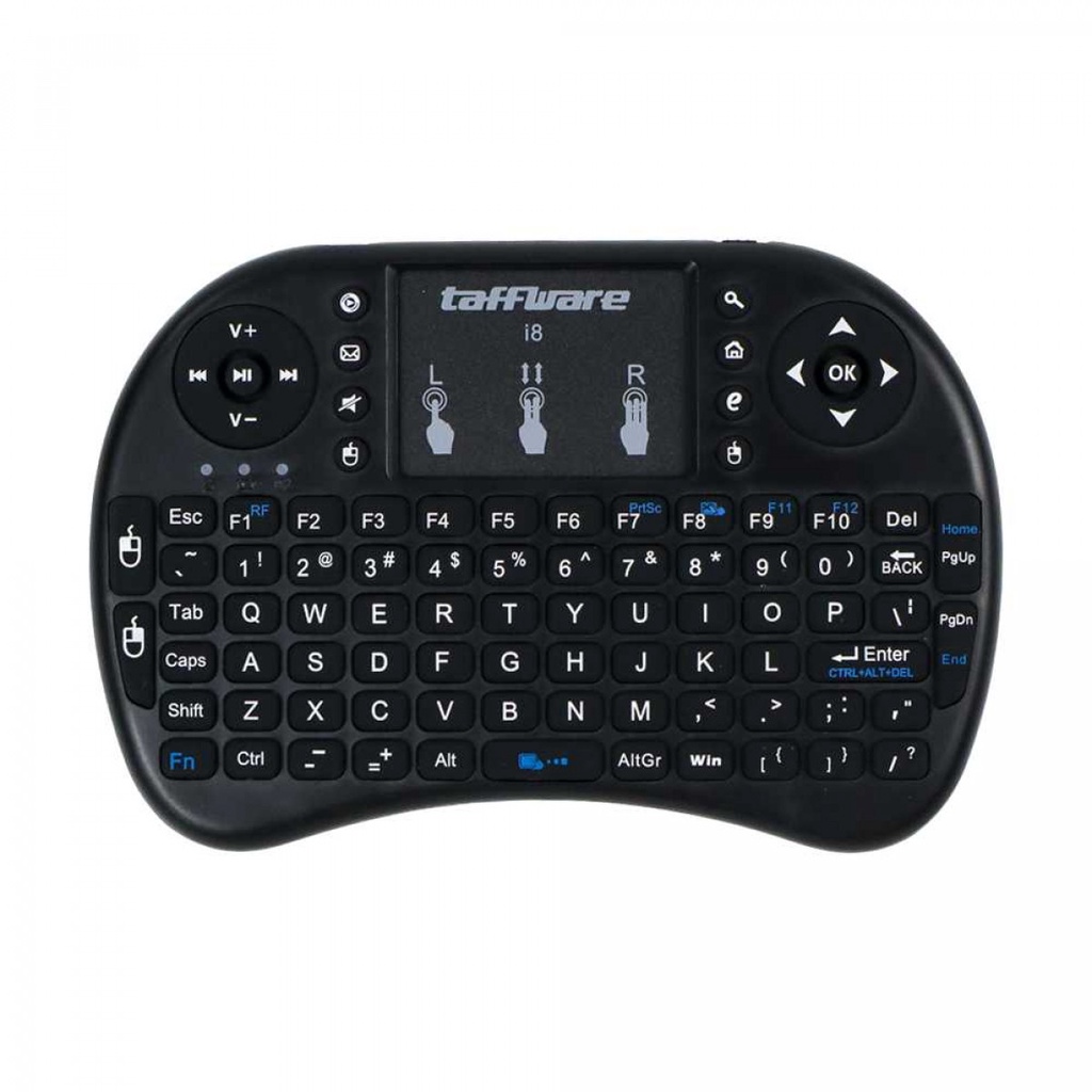 Taffware Mini Keyboard Wireless 2.4GHz dengan Touch Pad &amp; Mouse - i8