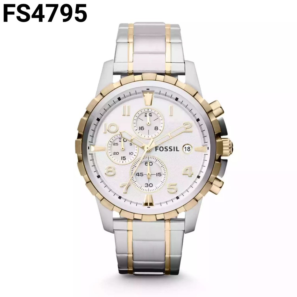 promo FOSSIL FS 4795 Original, baterai, all steel, 45mm ,manual book,include box original