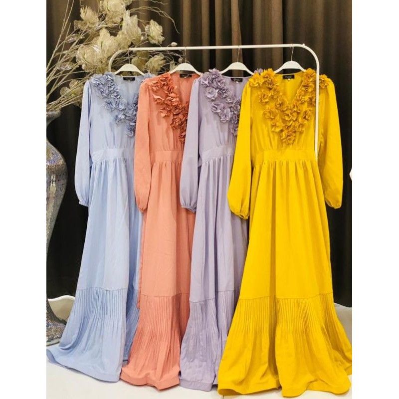 Dress Bunga 3d vivorie