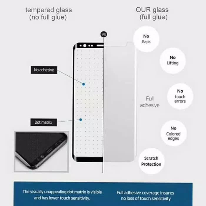 tempered glass uv full glue samsung s9 s 9 antigores cairan full