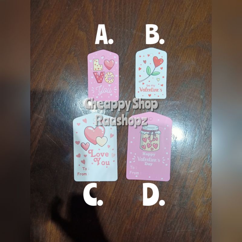 

Hangtag Valentine Hang Tag Love Label Gantung Valentine Hangtag Box Parcel Tag Love Hangtag Pink
