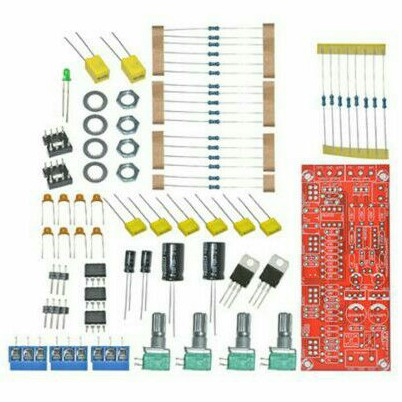 Diy NE5532 Hi-fi Stereo Pre-amp Preamplifier Tone Control 4 Channel Tegangan CT 12V