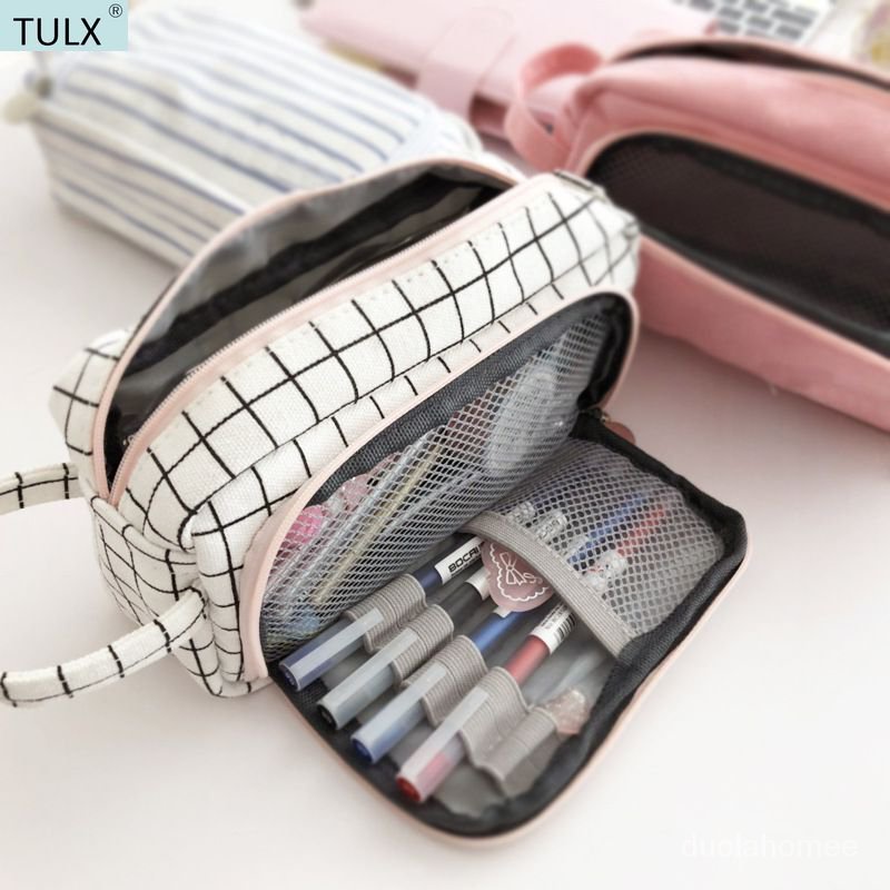 

AGOEE-TULX cute pencil case kawaii pencil pouch anime school supplies stationary korean stationery p