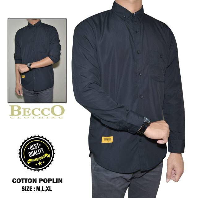 Kemeja polos casual ready stok banyak