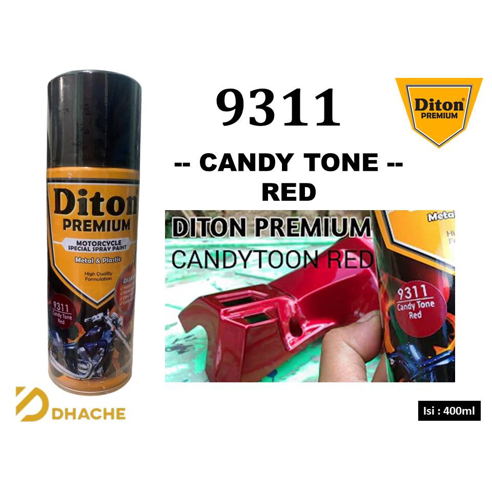 Cat Pilox Diton Premium Candy Tone Red 9311 400cc kendi cendi merah