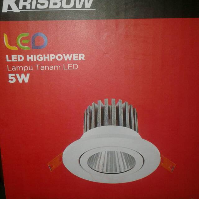 Lampu tanam downlight krisbow 5 watt