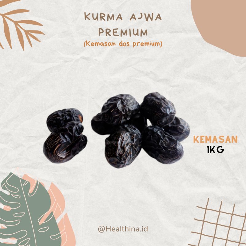 KURMA AJWA MADINAH 1kg ready MAKASSAR kemasan premium kurma ajwa murah 1kg cod Makassar