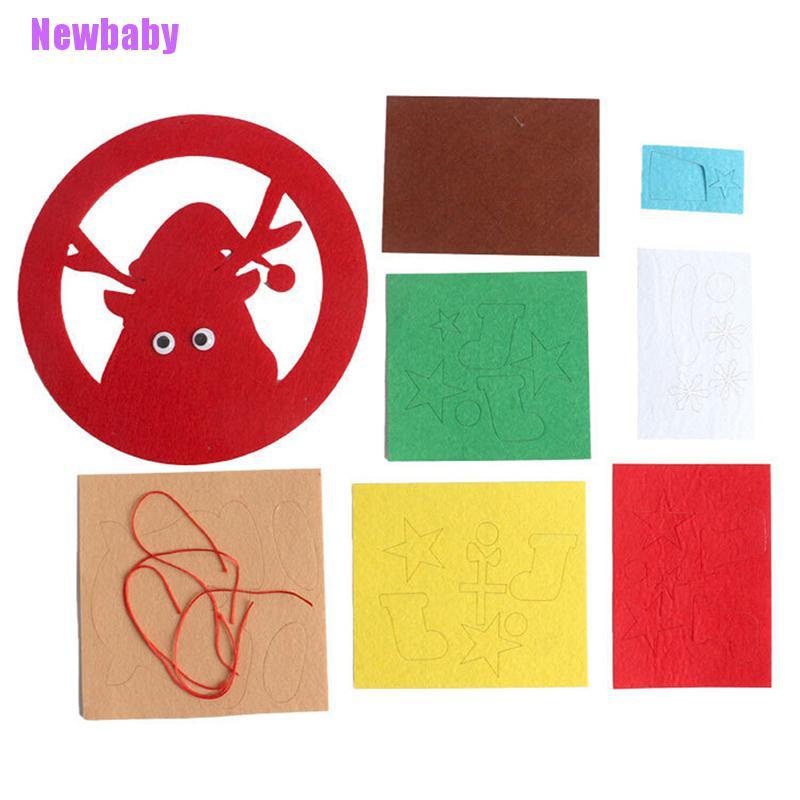 (Newbaby) Mainan Lonceng Angin Bahan Felt Untuk Kerajinan Tangan Anak DIY