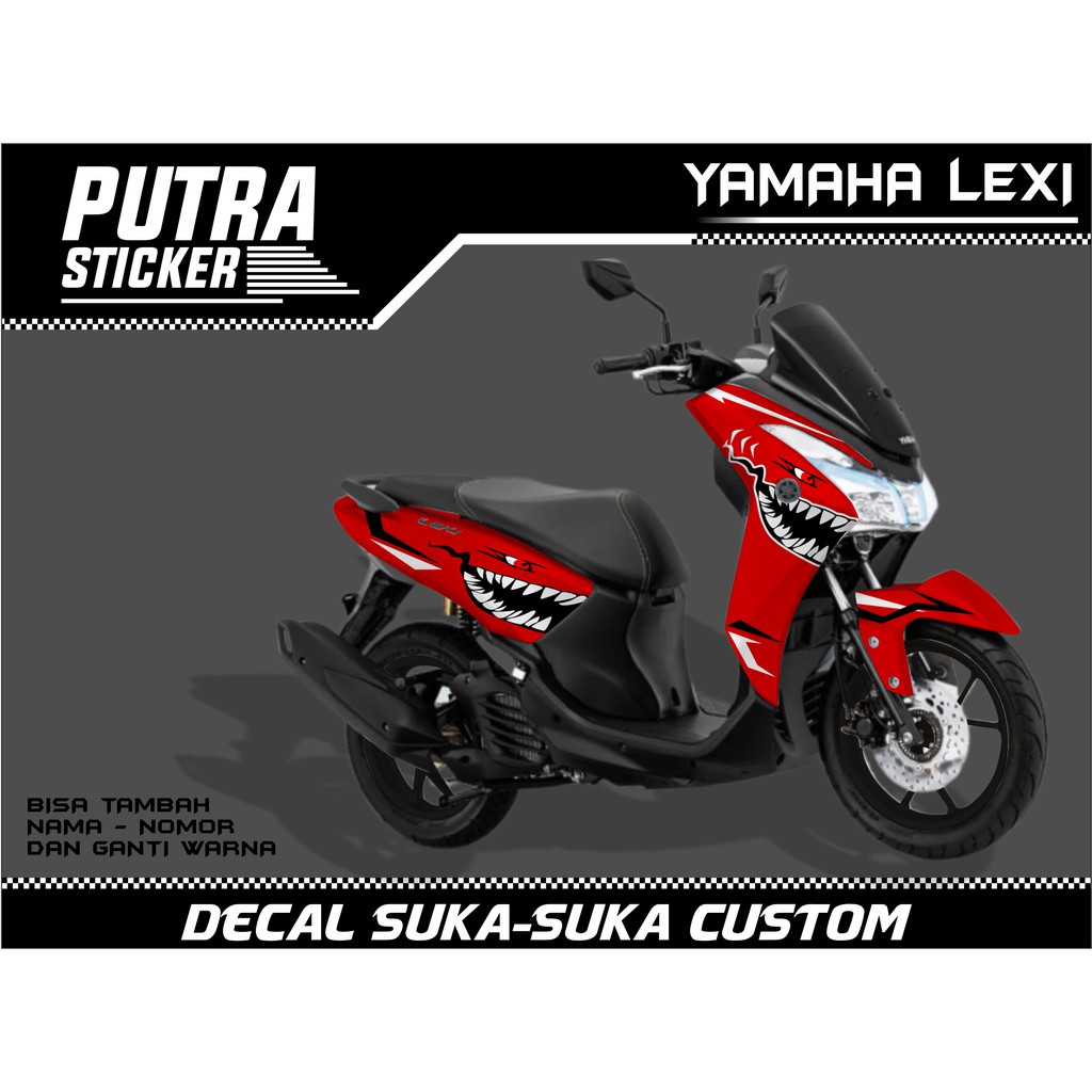 Sticker Decal Yamaha Lexi FULL BODY, sticker lexi