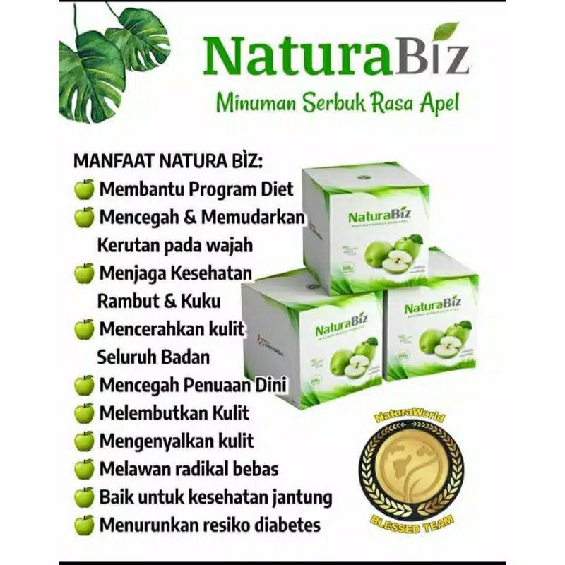 

Naturabiz Naturaworld ( minuman serbuk apel)