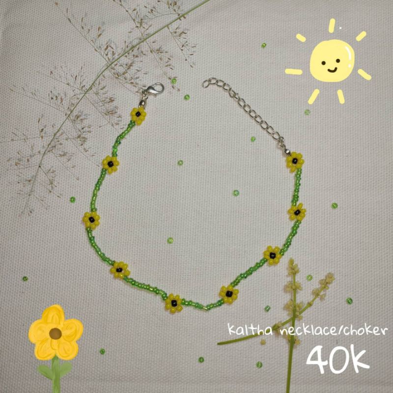 Kaltha necklace/choker (kalung/choker kaltha) handmade jewelry