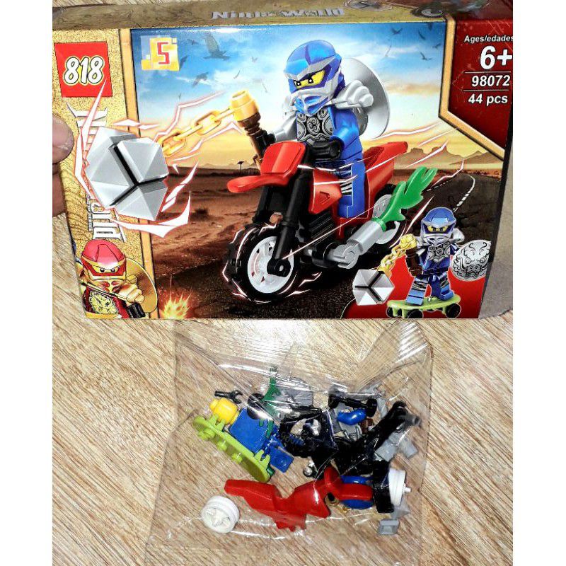 1pcs LEGO NINJA MOTOR CROSS MAINAN ANAK ACTION FIGURE