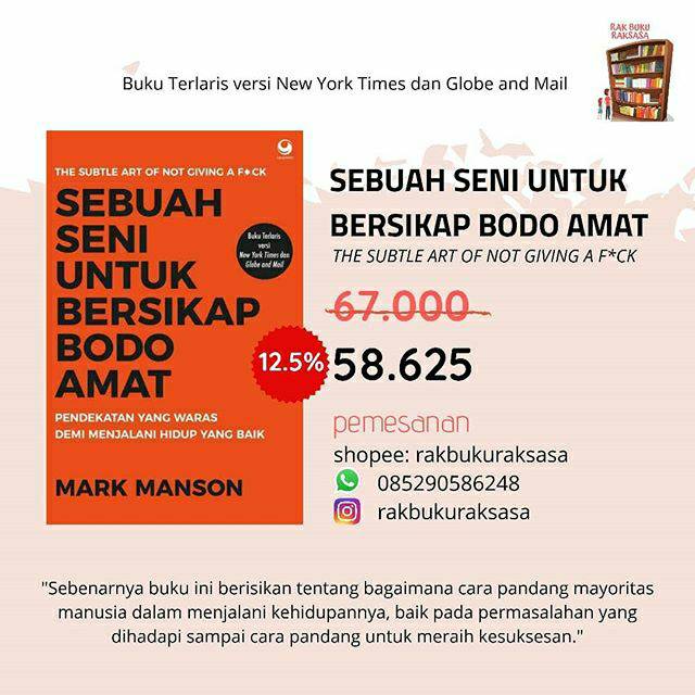 Sebuah Seni Untuk Bersikap Bodo Amat