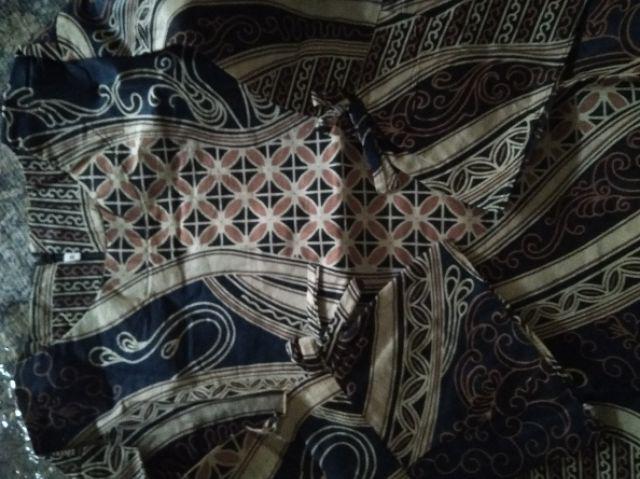 Tey-17 Batik Wanita Asj Sa Hrb026 Kenongo Kemeja Tosca Pendek