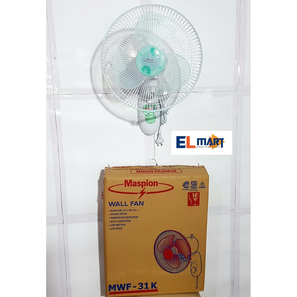 Maspion wall fan 12inch MWF31k/ kipas angin dnding tembok 12&quot; / MWF 31K /  31 K