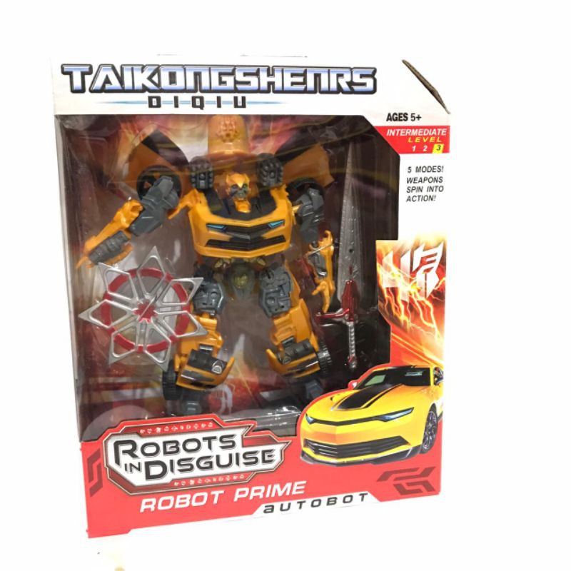 MOMBABY1 Kado Mainan Anak Cowok Robot Transformers Bumble Bee Optimus Prime