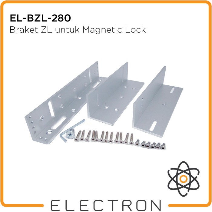 EL-BZL-280 Bracket ZL 280kg Magnetic Door Lock Access Control 280 kg Braket Pintu