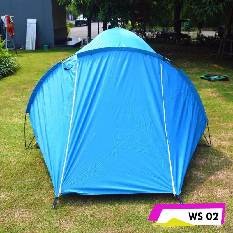 Tenda camping dobel layer kapasitas 4-5 orang dewasa