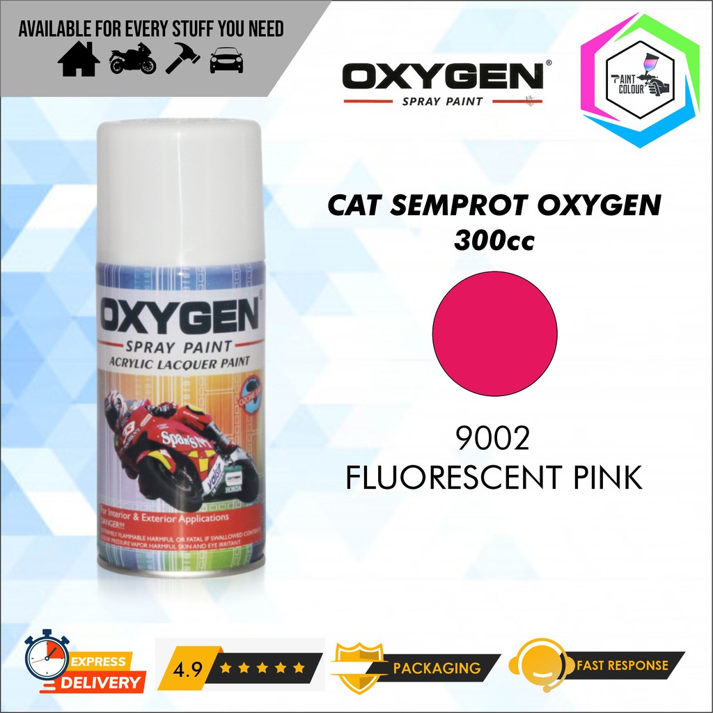 Cat Semprot / Pylox OXYGEN - 9002 Fluorescent Pink