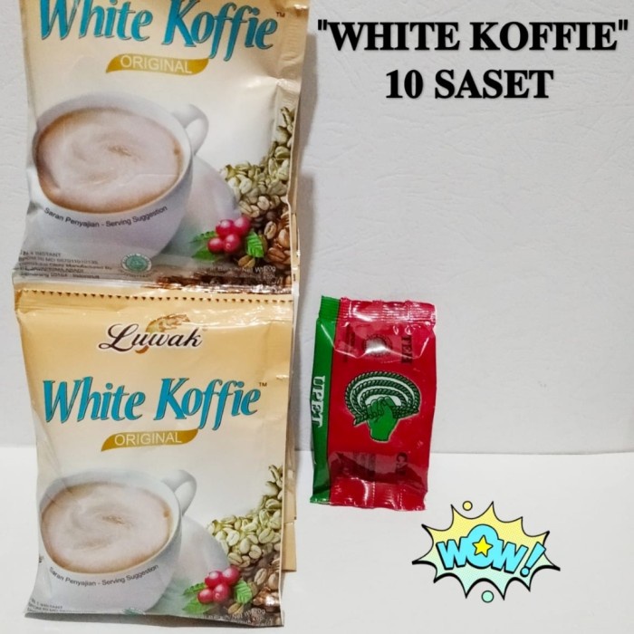 

NEW White koffie kopi luwak GRATIS teh upet