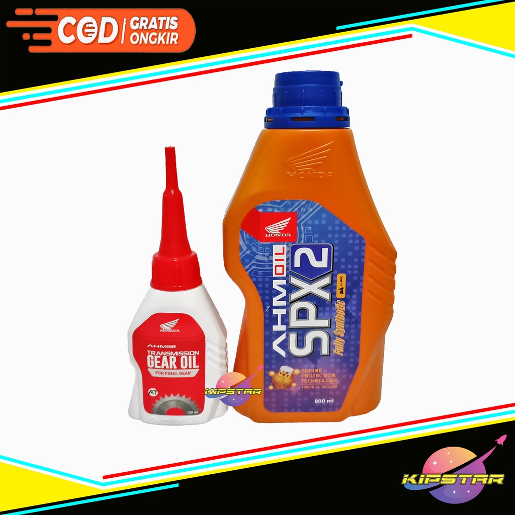 PAKET OLI SPX2 PLUS OLI GARDAN HONDA AHM / OLI SPX 2 PLUS OLI GARDAN AHM MATIC / OLI SPX2 800ML / SP