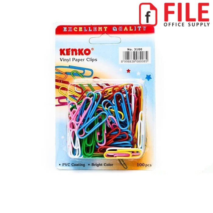 

Paper Clip Kenko Warna Warni / Klip Kertas No. 3100