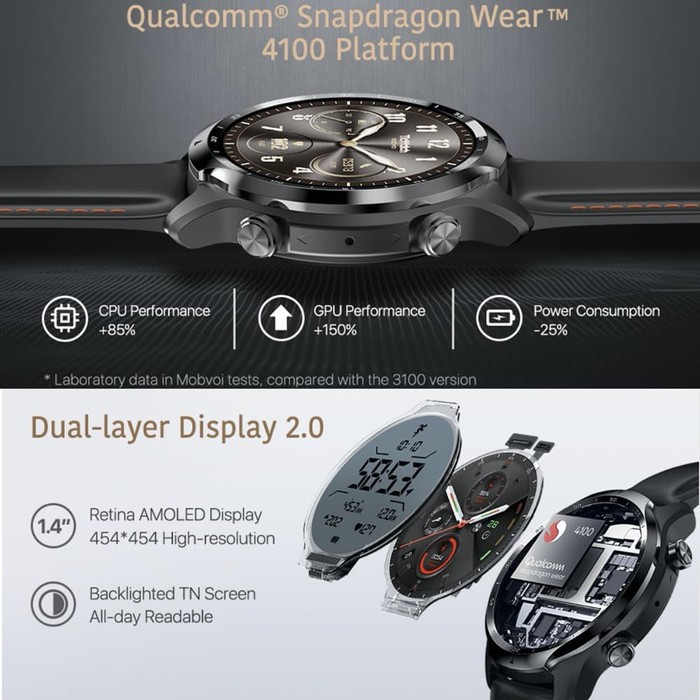 TicWatch Pro 3 with Snapdragon Wear 4100 smartwatch
