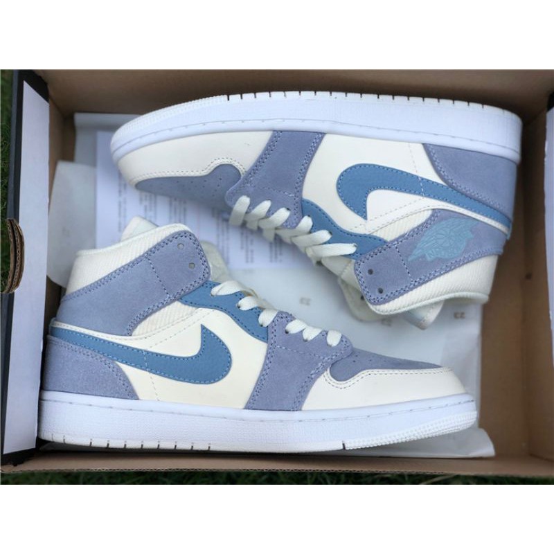 air jordan 1 retro mid og grey tan