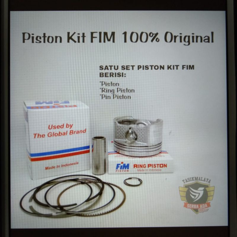 PISTON KIT SEHER KIT FIM56 Modifikasi Basic PIN 13 Diameter 57 - 59. FIM 100% Original