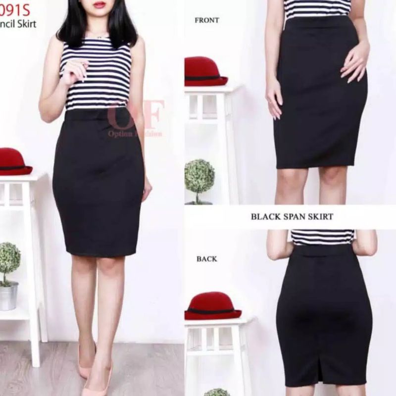 ROK SPAN PENDEK/ ROK PENDEK WANITA ROK KERJA WANITA