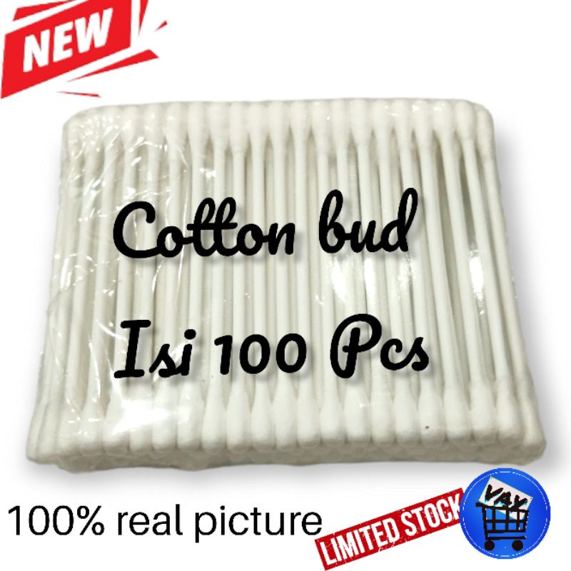 Cotton bud pembersih telinga 1 pack  isi 100pcs/cotton bud kapas Grosir Termurah