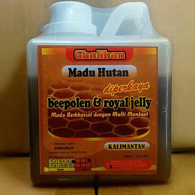 

Madu Hutan Kalimantan Gholiban Plus Bee Pollen Royal Jelly 500 Gram