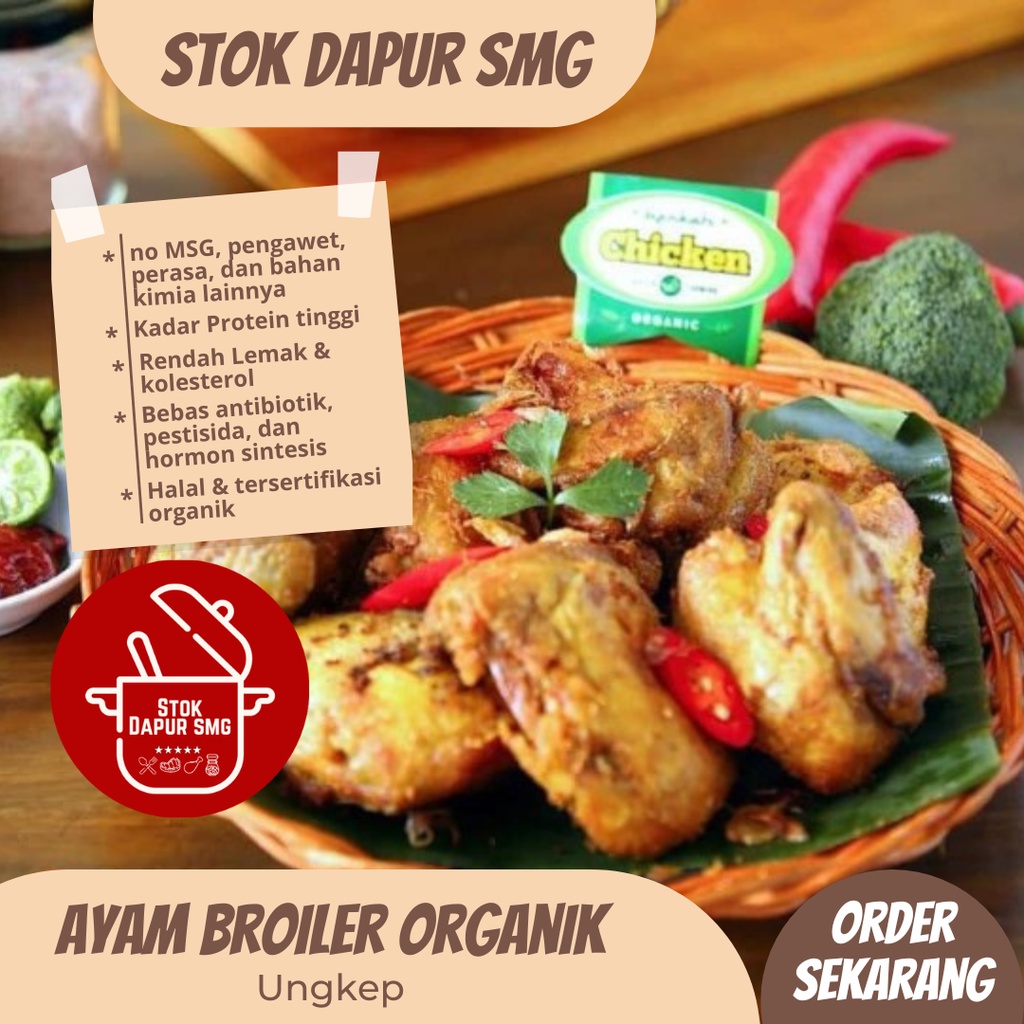 

Berkah Chicken Ayam Ungkep Broiler Prebiotik Organik Frozen / Beku