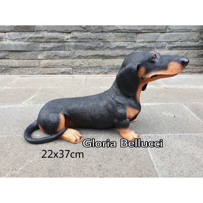 Patung Pajangan Anjing Tekel Sosis Dachshund Dachound Gbi116 Shopee Indonesia