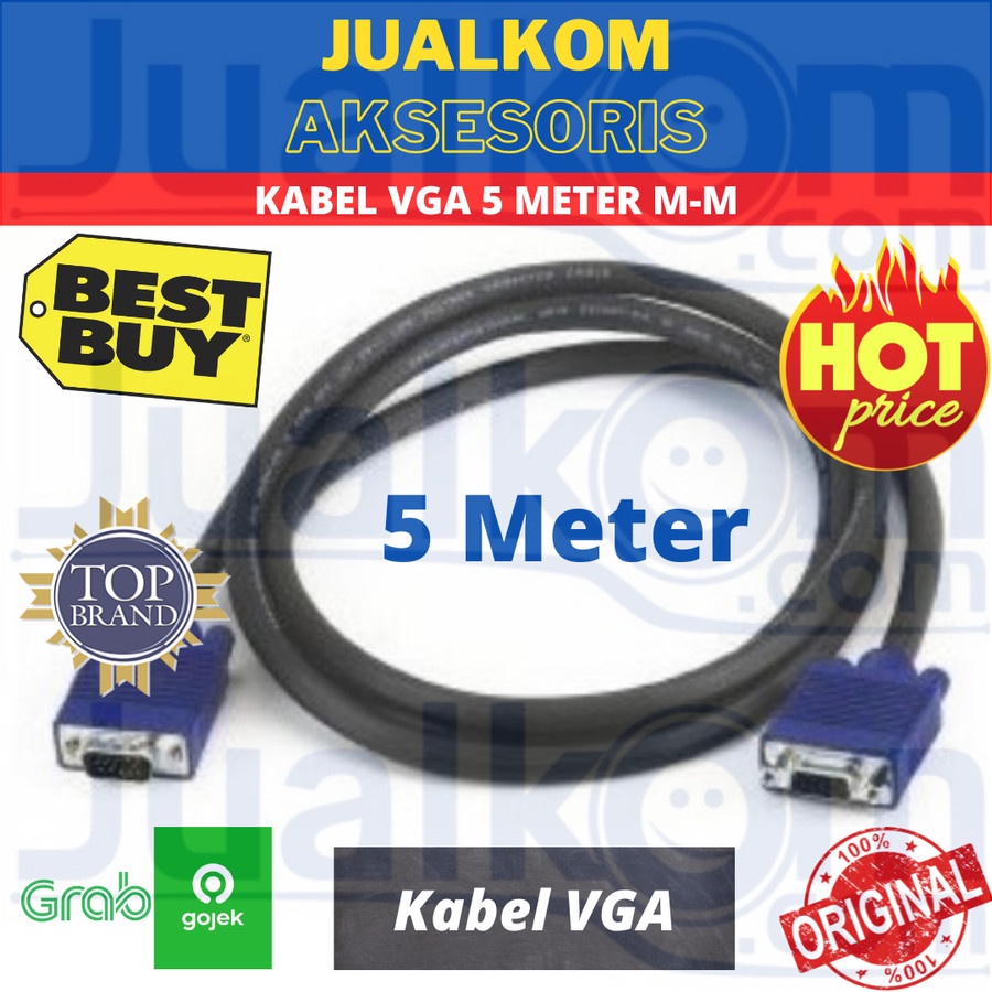 Kabel VGA 5 Meter M-M